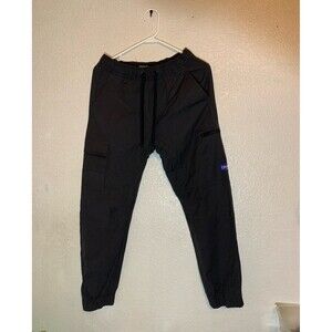CSG Cargo Jogger Pants Black Small Petite l Employee Uniform Champs Drawstring